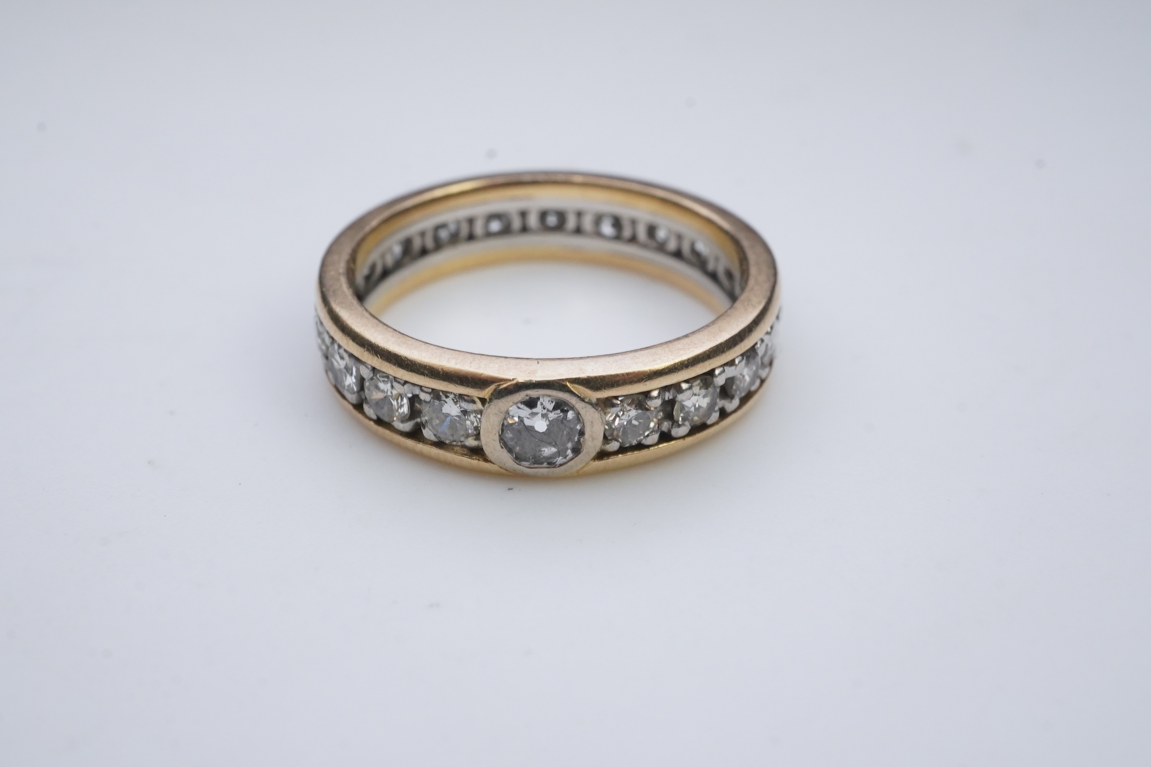 A diamond eternity ring